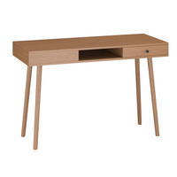 PSACÍ STŮL Habo - tmavě hnědá, kov/kompozitní dřevo (48/115/75cm) - [en.casa]