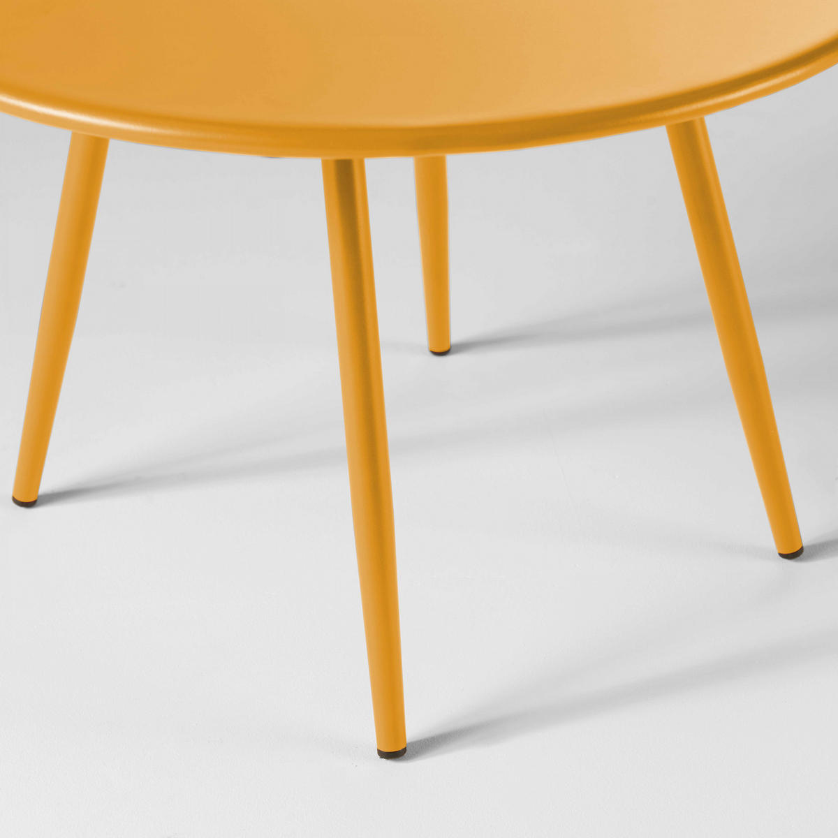 GARTEN-LOUNGETISCH, Gelb - Gelb, Metall (90/50/34cm) - Oviala