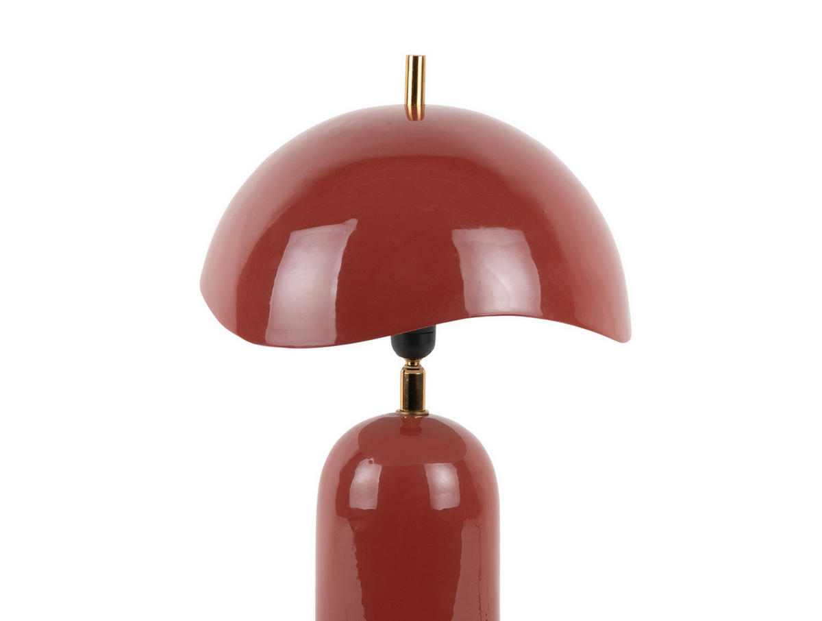 TISCHLAMPE Querido 25/25/41 cm - Rot, Metall (25/25/41cm) - Leitmotiv