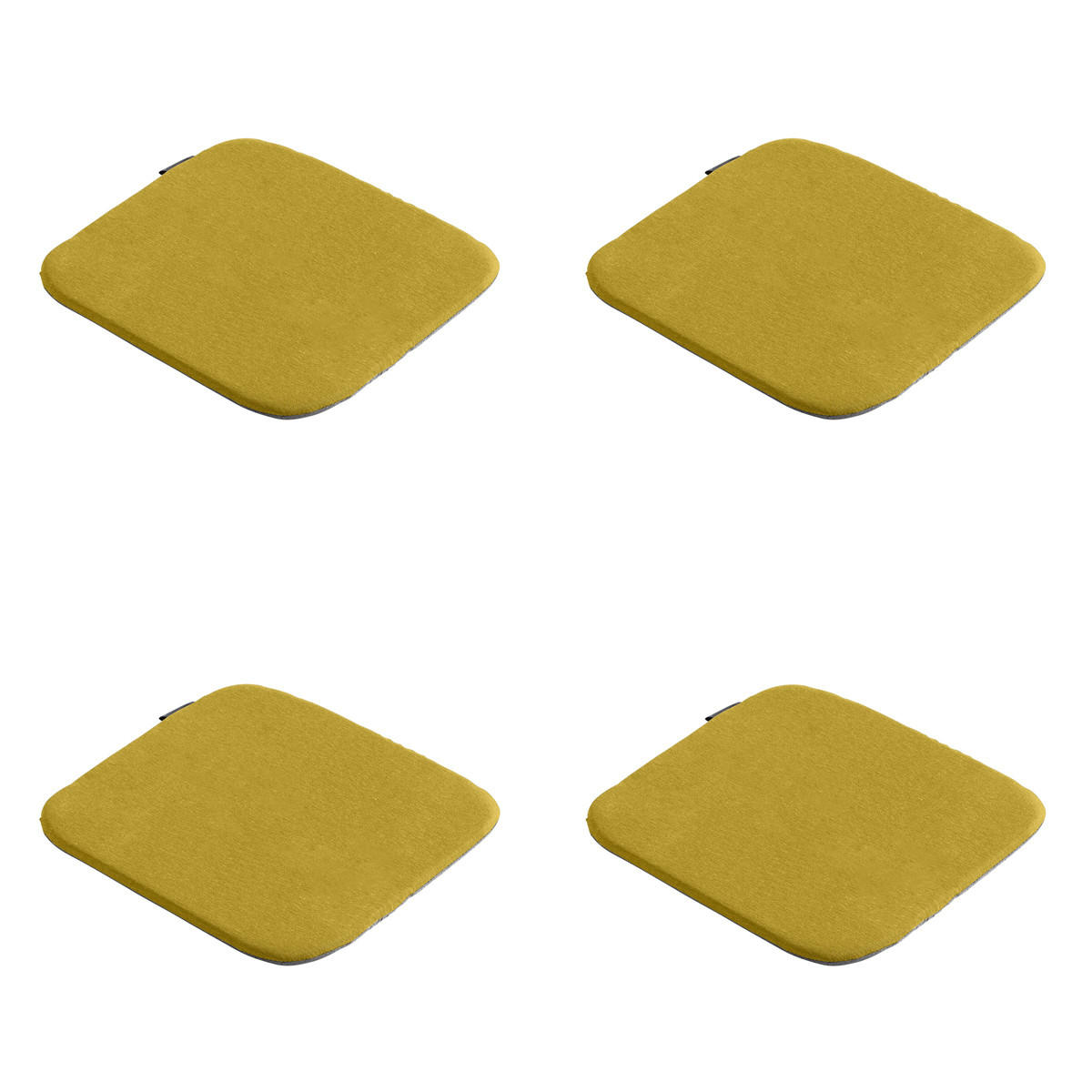 SITZKISSEN Panama 40/40 cm 4er-Set - Gelb, Textil (40/2/40cm) - Madison