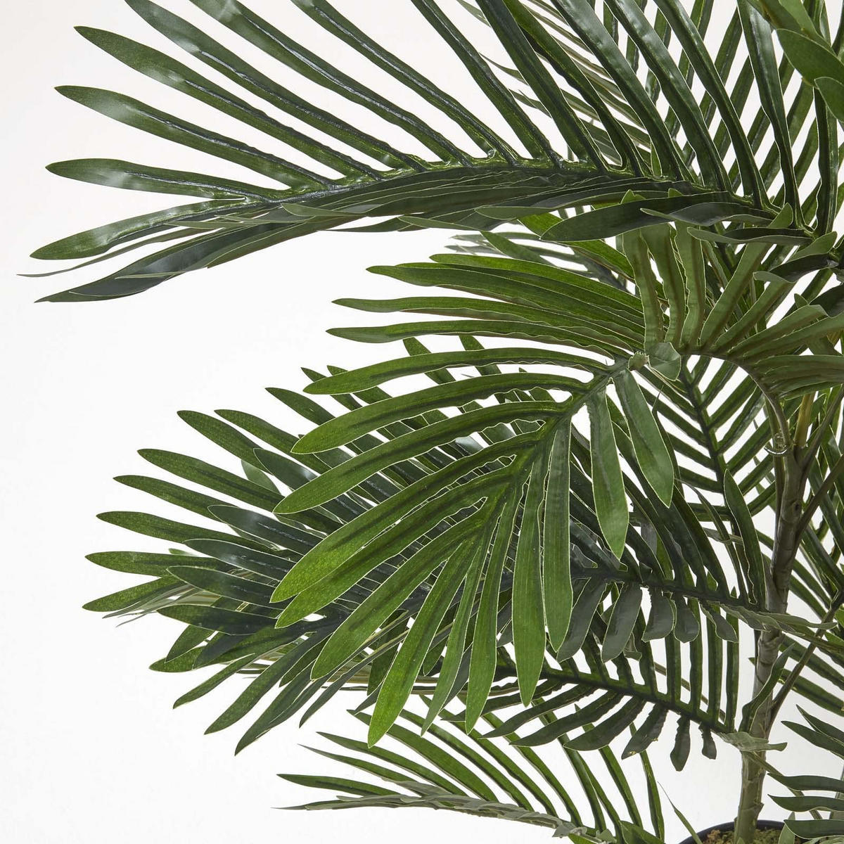 KUNSTPALME Areca, 120 cm - Grün, Kunststoff (120cm) - Homescapes
