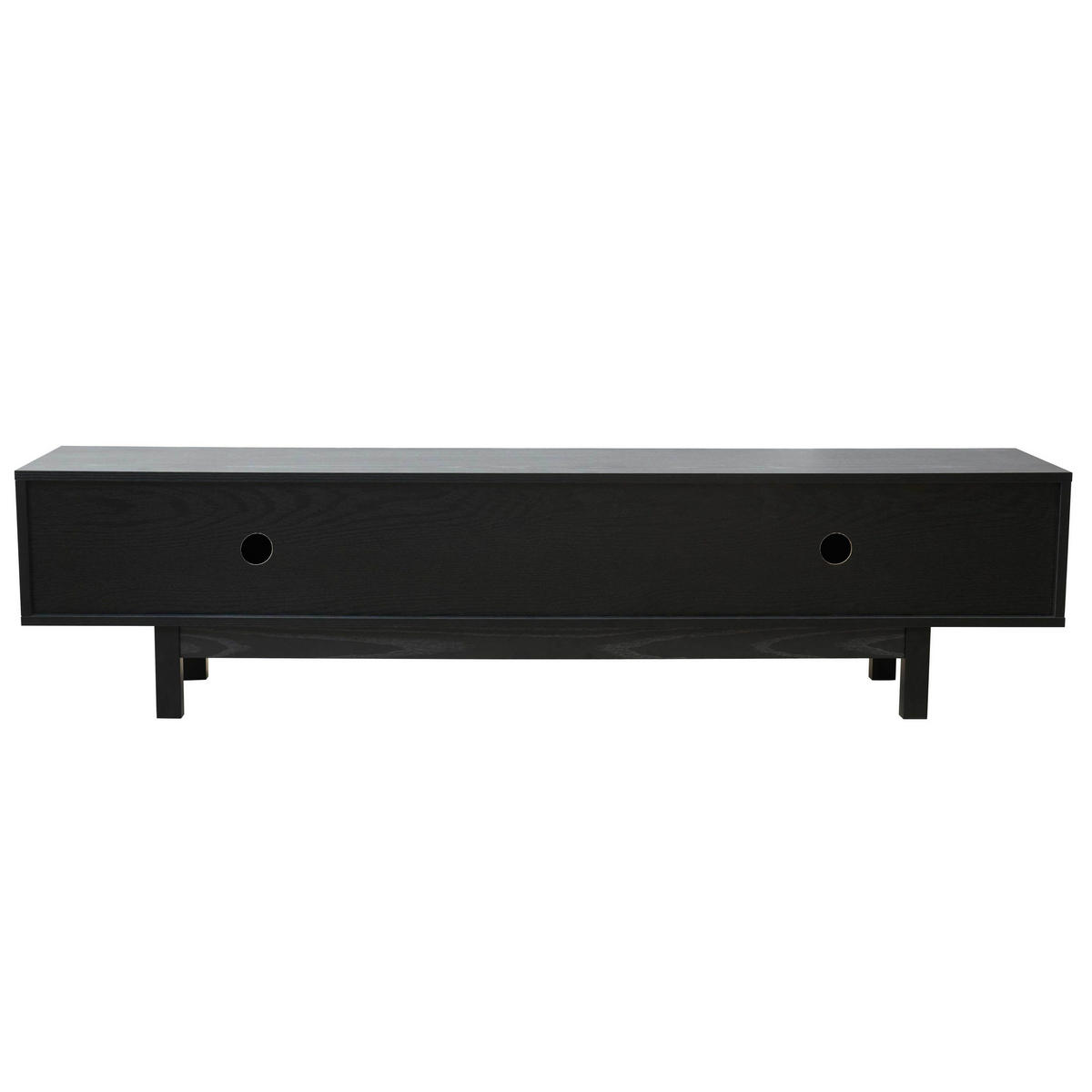 TV-SCHRANK, Schwarz - Schwarz, Holz (30/39/160cm) - Oviala