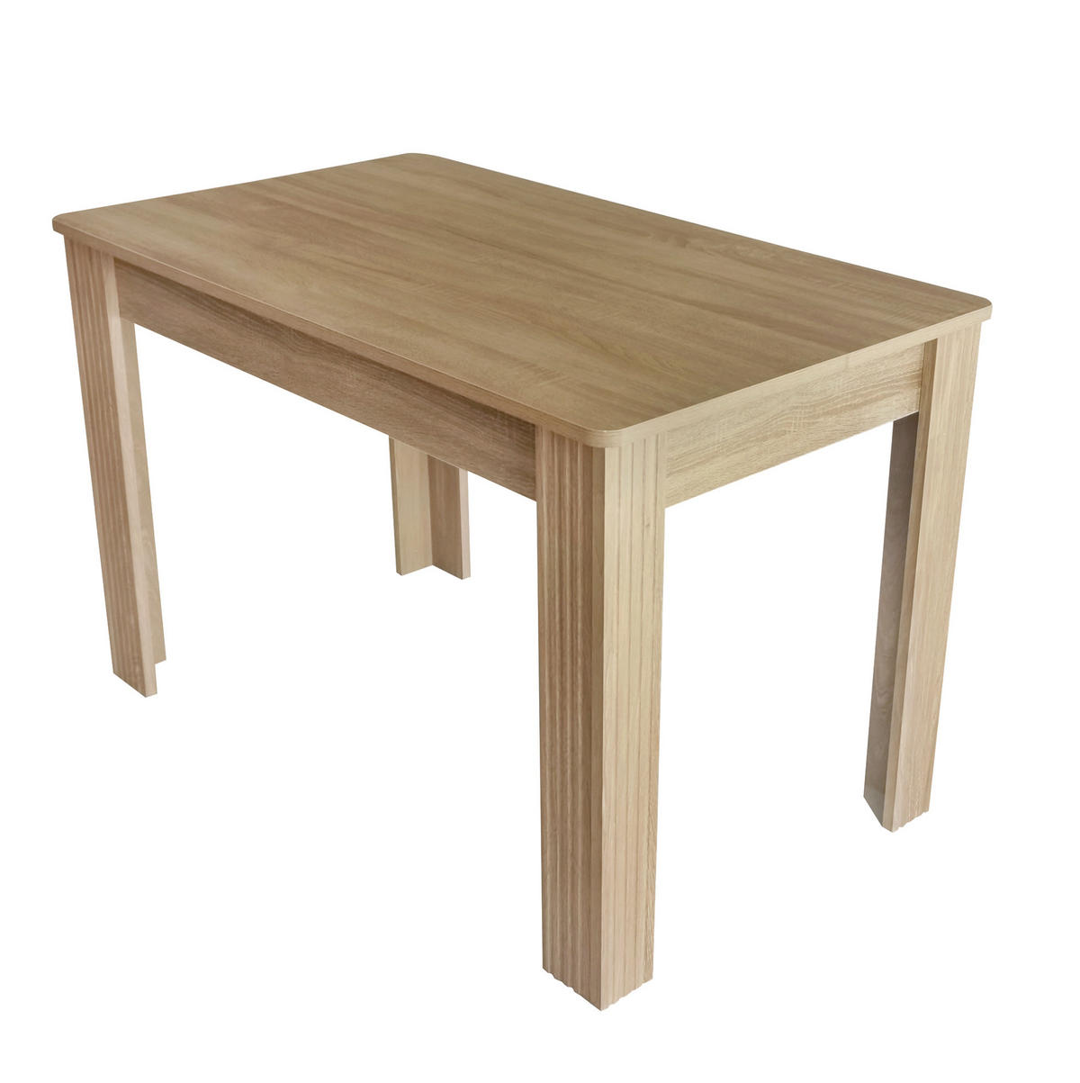 ESSTISCH, Spanplatte in Eiche-Optik mit Holzmaserung & 4 Beinen, 116/65/75 cm, Eiche - Eichefarben, Holzwerkstoff (116/65/75cm) - Redom