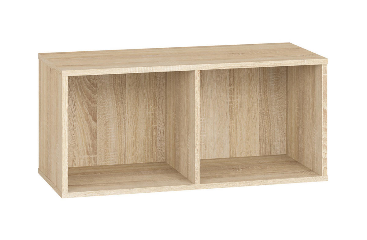 WANDREGAL Optimal Sonoma Eiche hell 79 / 34 / 36cm - Braun, Holz/Holzwerkstoff (79/36/34cm) - Feldmann-Wohnen