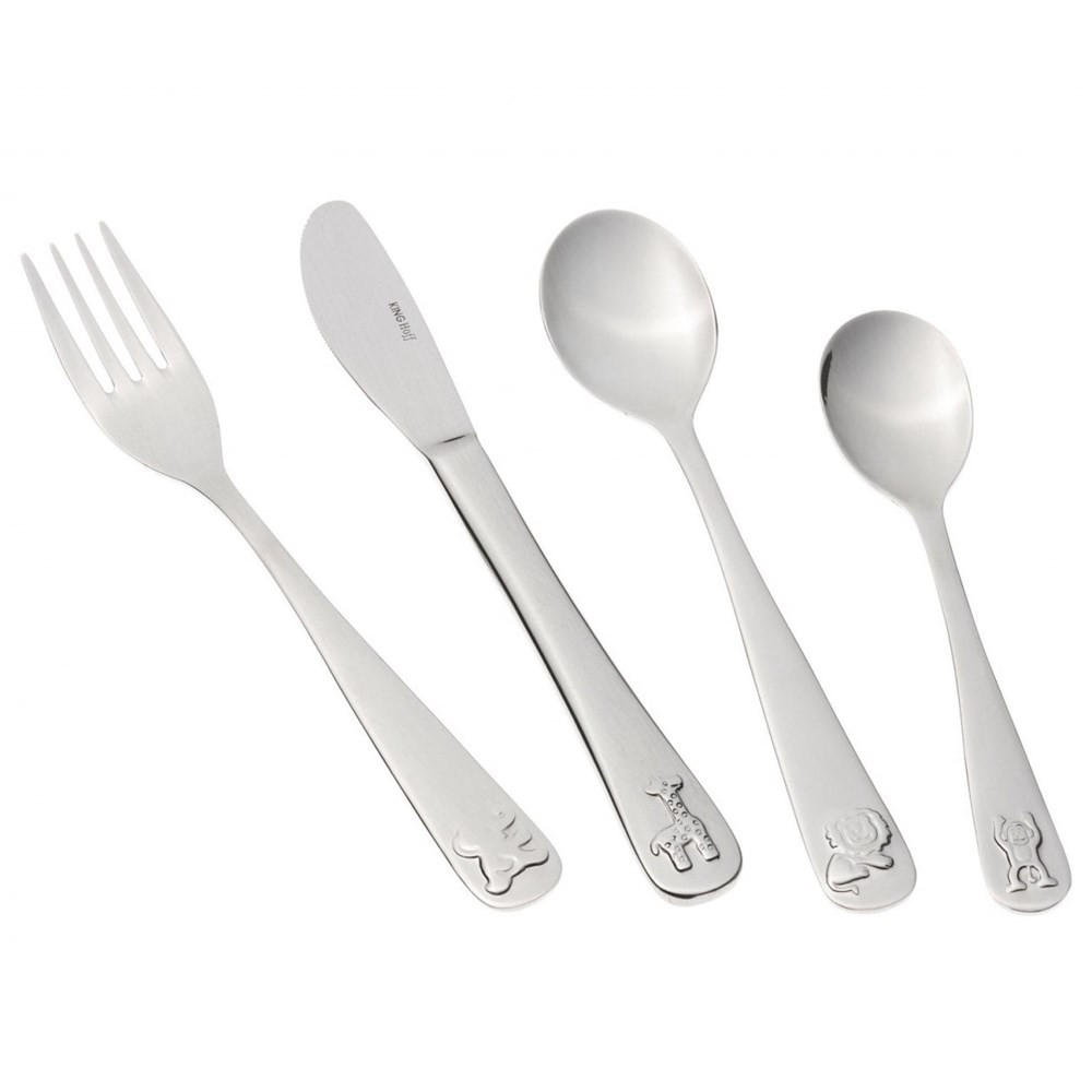 BESTECKSET Silber 21/2/2 cm KH3586 - Silberfarben, Metall - Kinghoff 