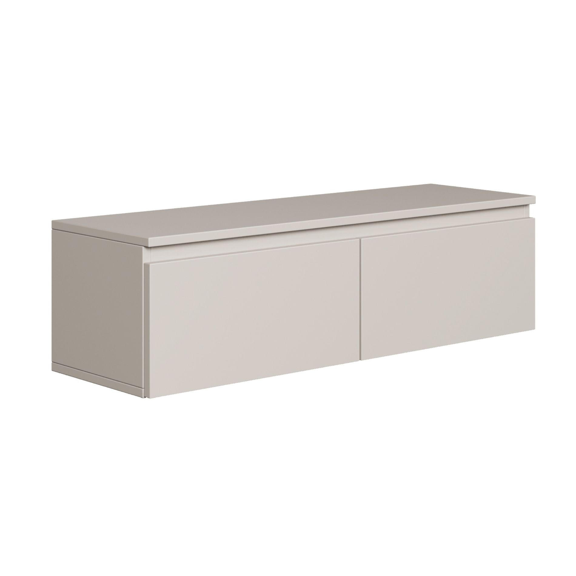 TV-LOWBOARD Bemmi Greige 100 cm - Kaschmir, Holzwerkstoff (100/28.4/31.8cm) - Selsey