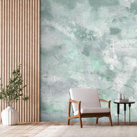 VLIESTAPETE Grün 100/70 cm - Grau/Grün, Textil (100/1cm) - KUNSTLOFT