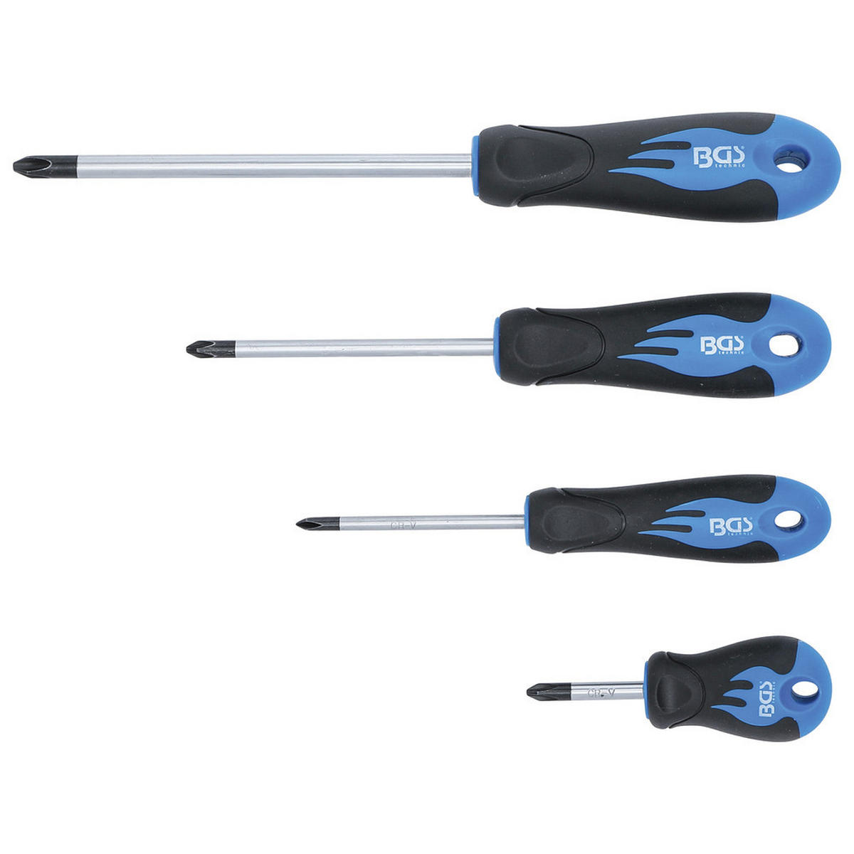 SCHRAUBENDREHER-SATZ JIS Standard, 4-teilig - Multicolor, Kunststoff (325/170/35cm) - BGS technic