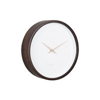 WANDUHR Ancho Ø32,6 cm - Braun, Holz (32.6/32.6/8cm) - Karlsson