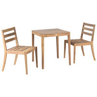 BISTRO-SET zertifiziertes Akazienholz Hellbraun Chioggia - Hellbraun, Holz - Beliani