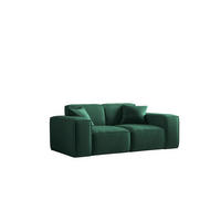 SOFA Celes Premium 2-sitzer Opera Velvet - Grün, Holzwerkstoff/Textil (186/73/88cm) - Fun Möbel