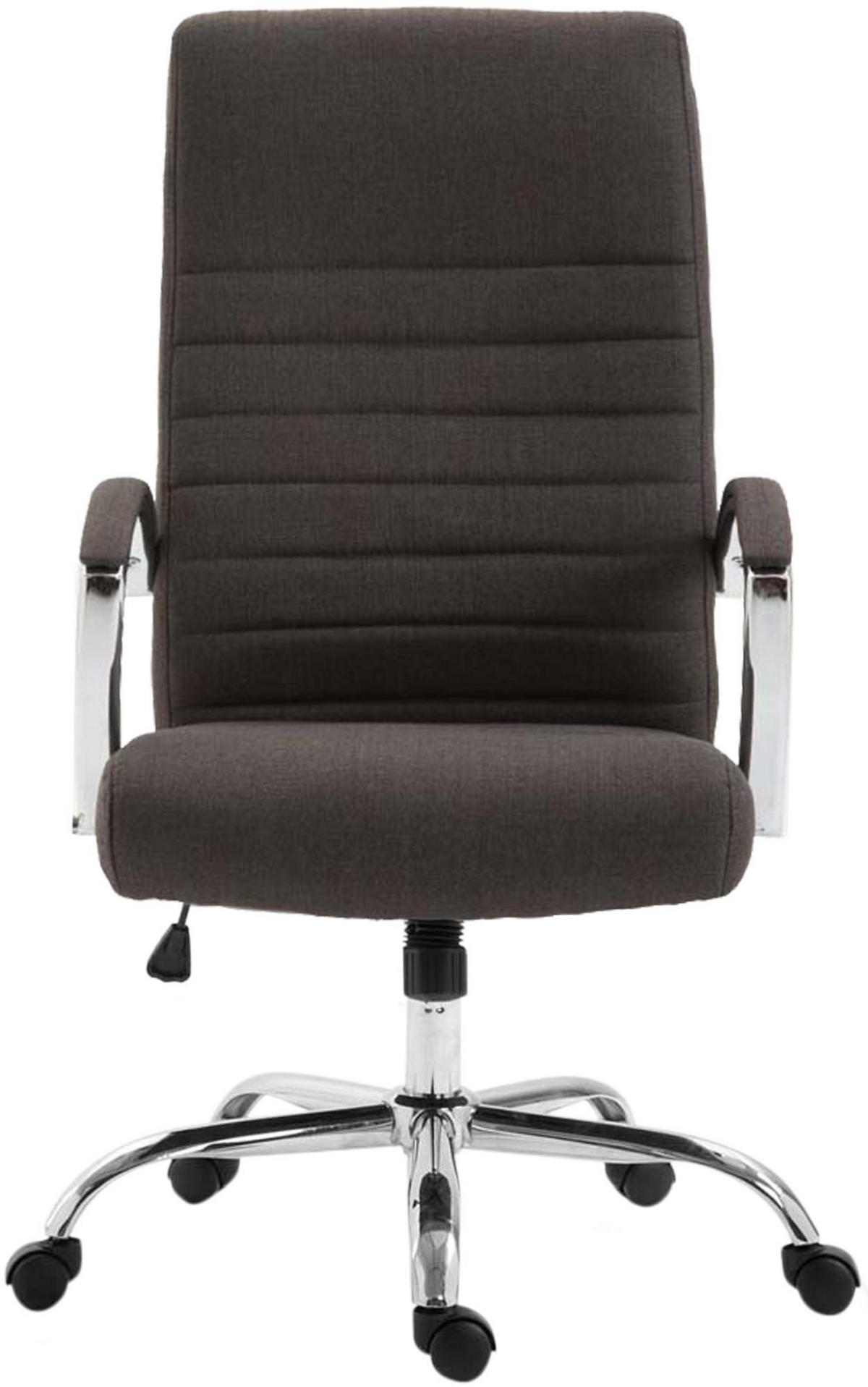 CHEFSESSEL Stoff Dunkelgrau - Dunkelgrau, Textil/Metall (60/110/68cm) - CLP
