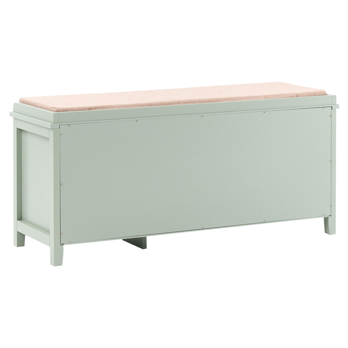 BANCĂ PENTRU PANTOFI cu spațiu de depozitare verde mentă Bendigo - verde mentă/verde, compozit lemnos (100/47/34cm) - Beliani