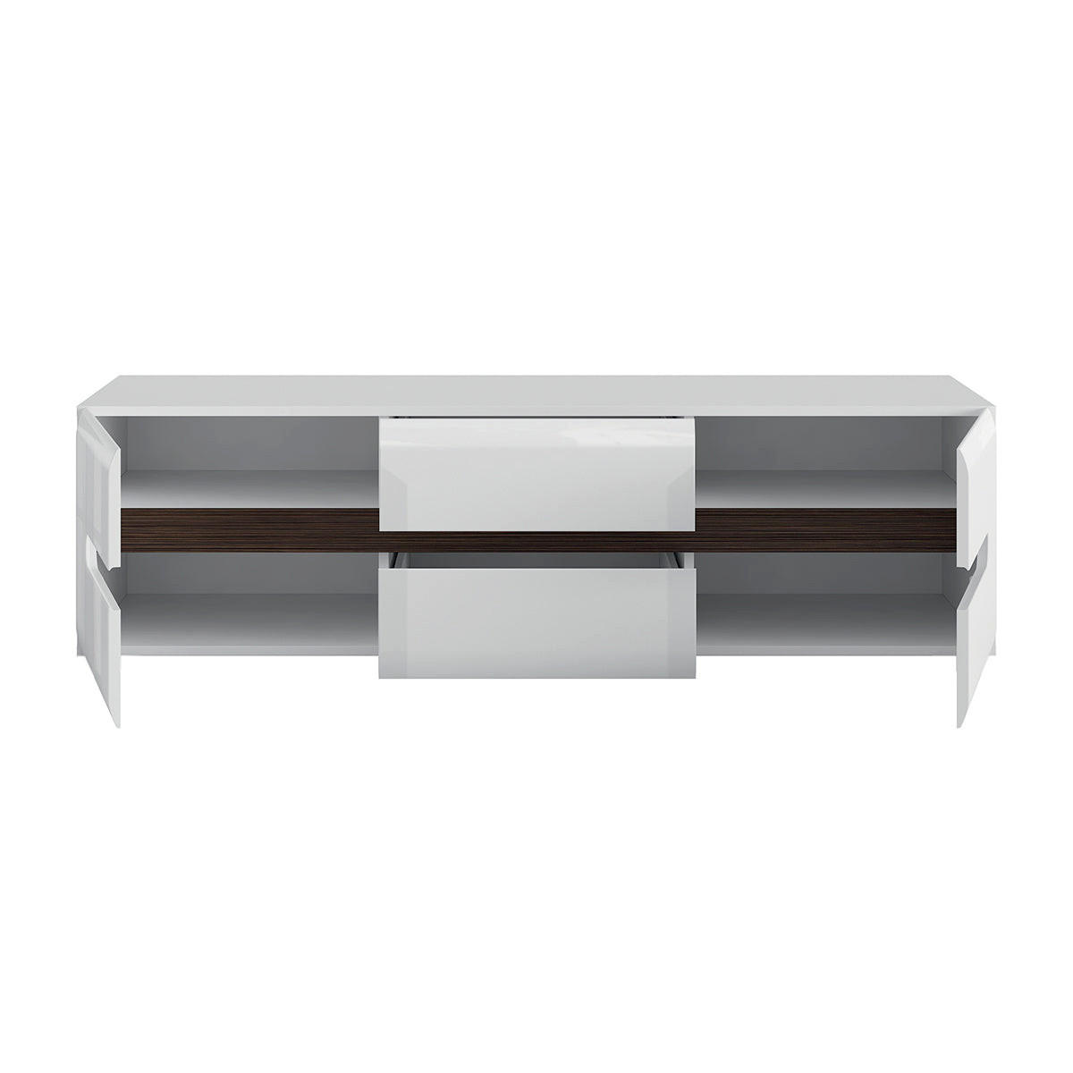 TV-MÖBEL Darrel Weiß - Weiß, Holzwerkstoff (150/43/47cm) - Petits-meubles