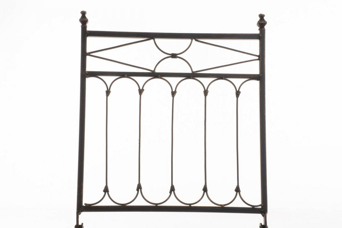 GARTENKLAPPSTUHL Metall Bronze - Bronzefarben, Metall (40/95/40cm) - CLP