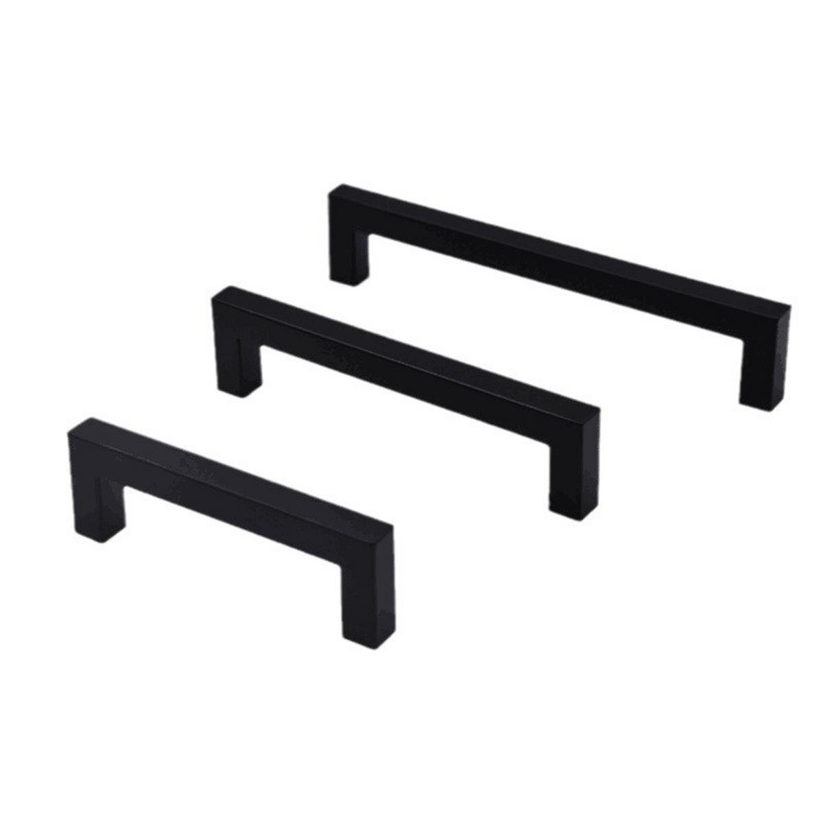 MÖBELGRIFF Schwarz 15er-Set 128 mm Edelstahl - Schwarz, Metall (1.2/1.2/12.8cm)