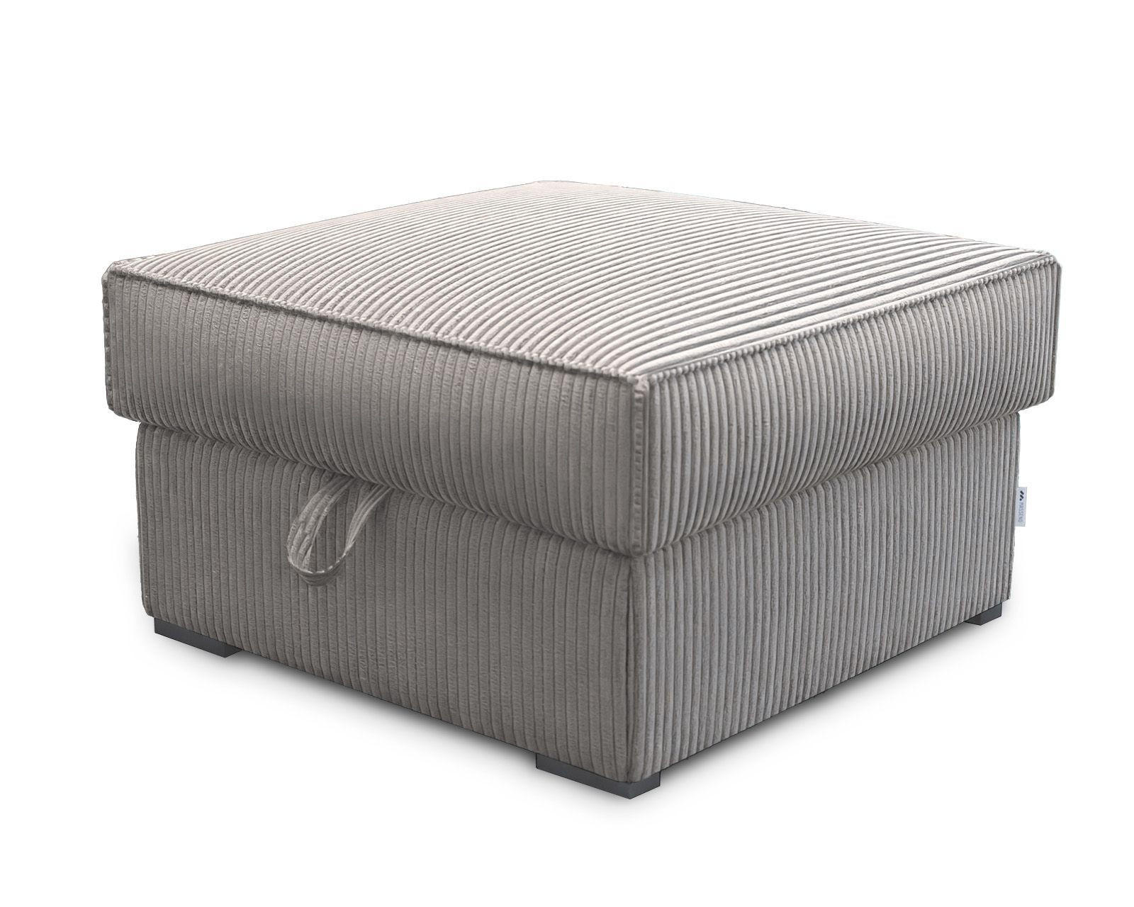 POUF FERA Beige 65x65 cm - Beige, Textil (65/38/65cm) - MASSENO