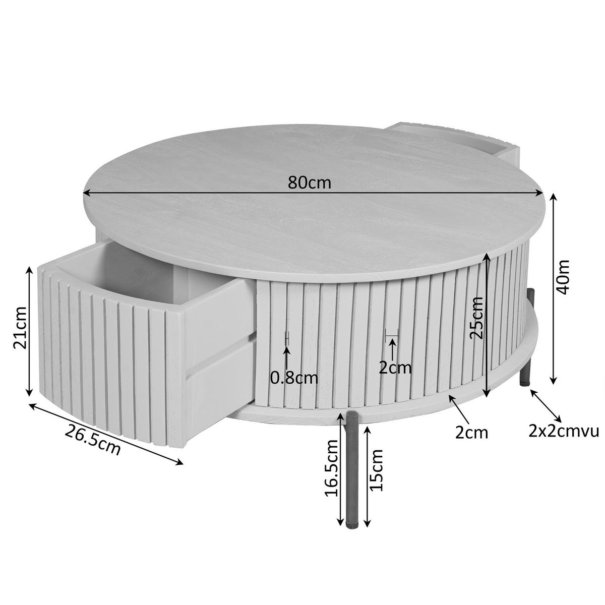 COUCHTISCH Madison Braun 80/80/40 cm - Braun, Holz (80/80/40cm) - Starfurn