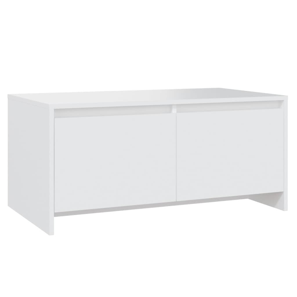 COUCHTISCH Weiß 90x50x41,5 cm Holzwerkstoff - Weiß, Holzwerkstoff (90/50/41.5cm) - furnicato
