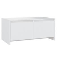 COUCHTISCH Weiß 90x50x41,5 cm Holzwerkstoff - Weiß, Holzwerkstoff (90/50/41.5cm) - furnicato