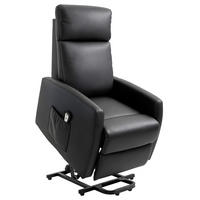 FERNSEHSESSEL DE-15368 elektrisch verstellbar mit Aufstehhilfe Schwarz - Schwarz, Metall (95/105/67cm) - ComfortXL