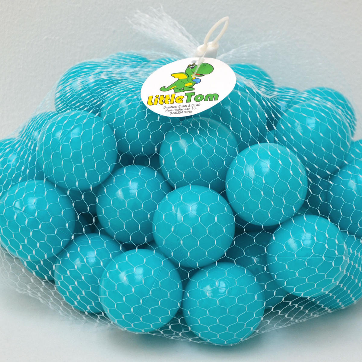 BÄLLEBAD-BÄLLE 50 Stück, Türkis, 5.5 cm - Türkis, Kunststoff (5.5/5.5/5.5cm) - Littletom