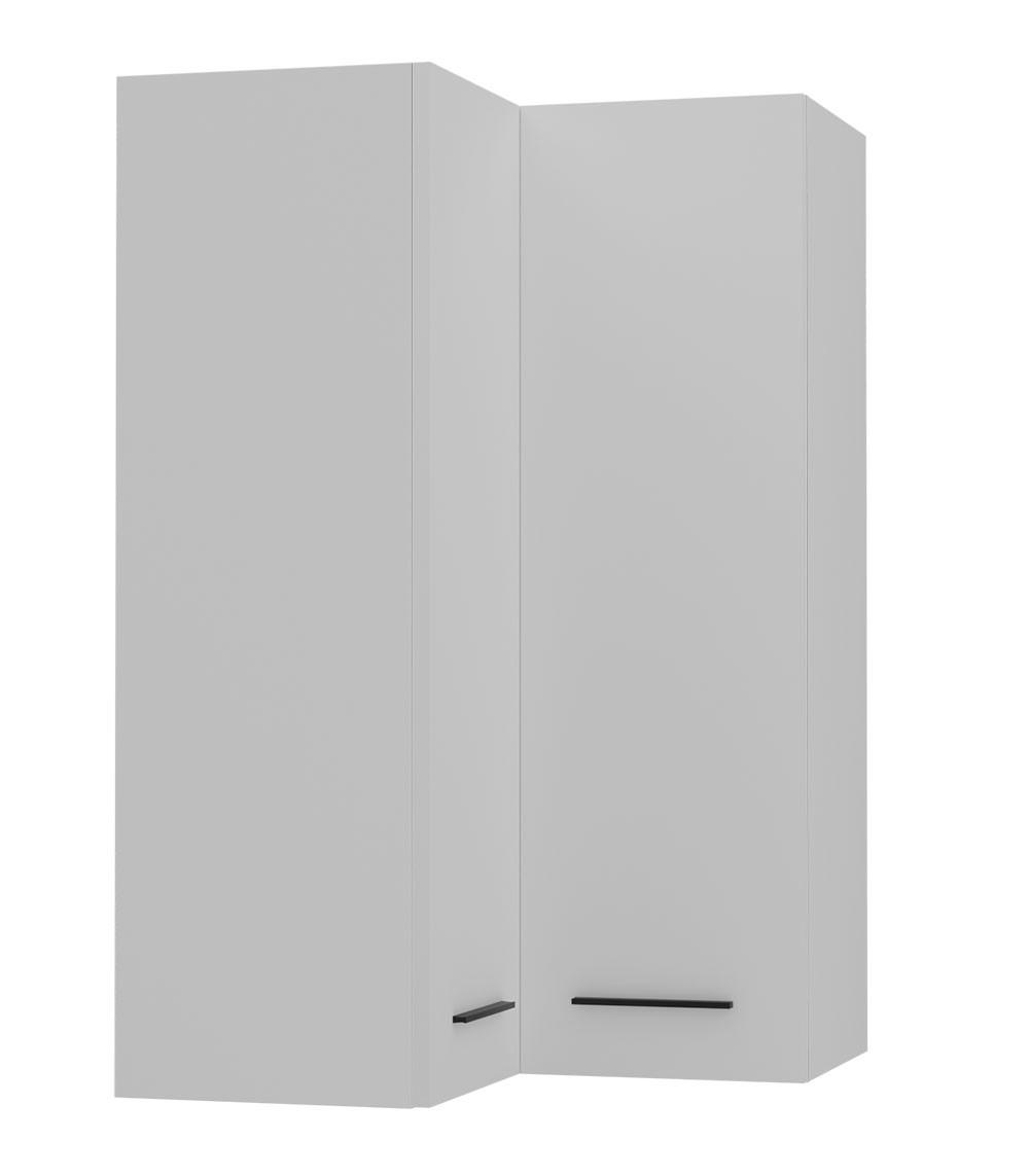 ECKHÄNGESCHRANK Bonn W14/60 weiß / weiß matt 60 / 60 / 96cm - Weiß, Holz/Holzwerkstoff (60/96/60cm) - Feldmann-Wohnen