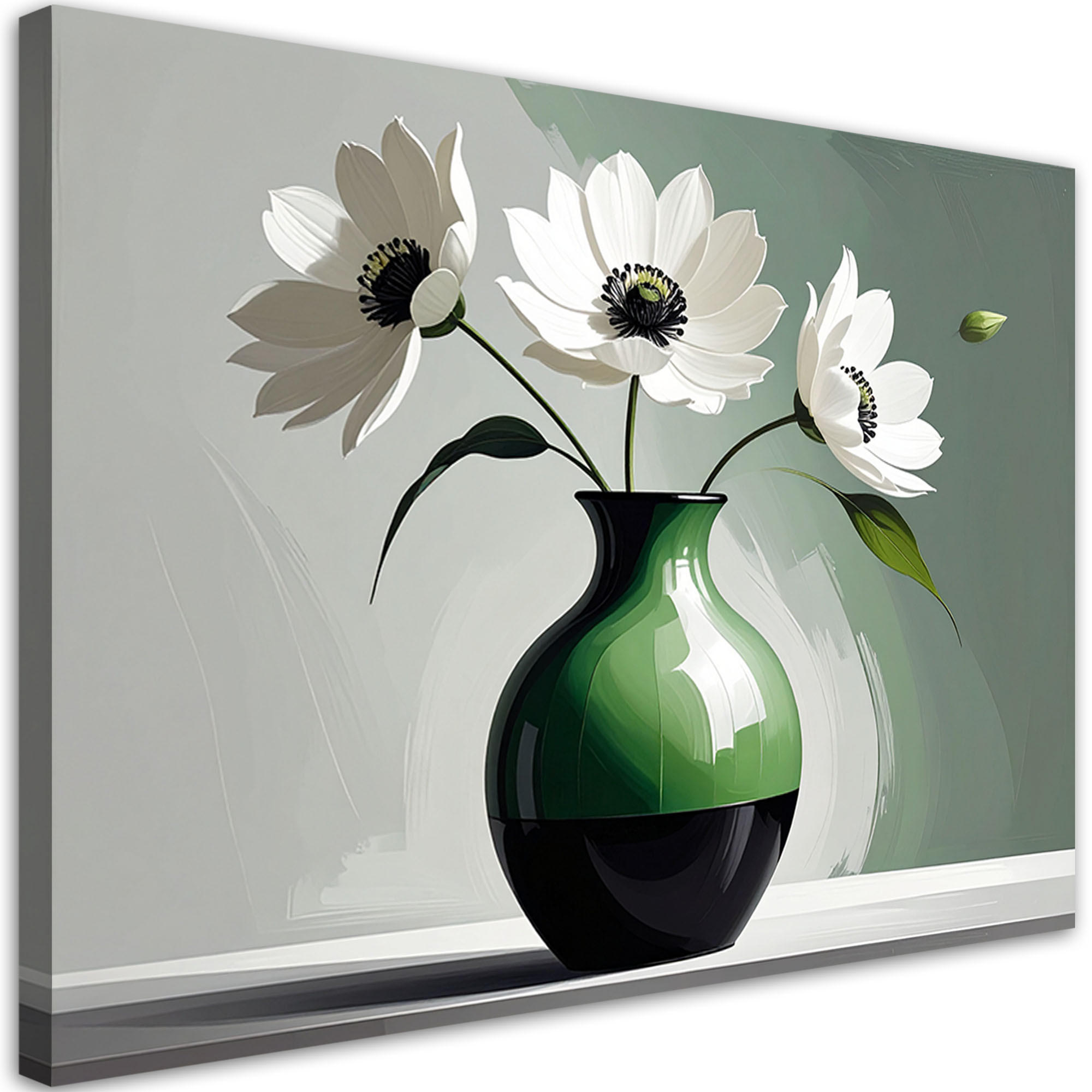 Feeby Wandbild, Grün 90x60 cm