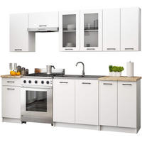 KUCHYŇSKÝ BLOK Bílá 203/240/46 - bílá, kompozitní dřevo (240/203/46cm) - RAUMHIRSCH FURNITURE