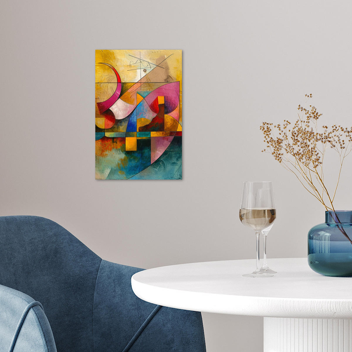 POSTER Kunst - Abstrakt - Modern 20x30 cm - Gelb, Papier (20/30/0.1cm) - MuchoWow