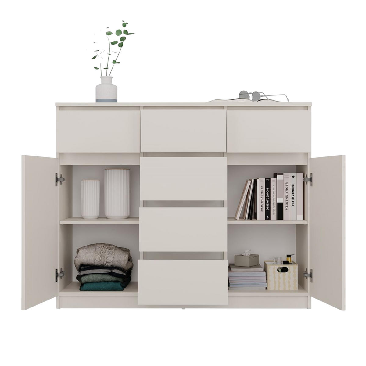 KOMMODE Kaschmir 120/96,5/40 - Kaschmir, Holzwerkstoff (120/97/40cm) - RAUMHIRSCH FURNITURE