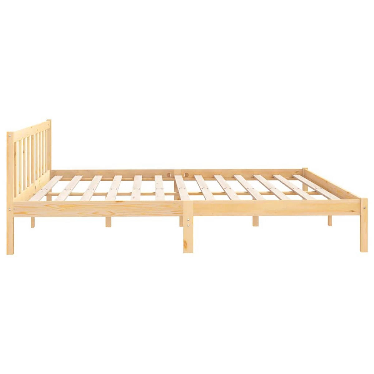 MASSIVHOLZBETT Kiefer 180/200 Cm - Braun, Holz (180/200cm) - vidaXL