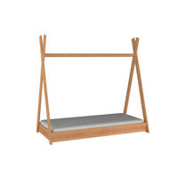 KINDERBETT Rene 86 / 163 / 157,5 cm Kiefer lasiert - Braun, Holz/Holzwerkstoff (80/160cm) - Feldmann-Wohnen