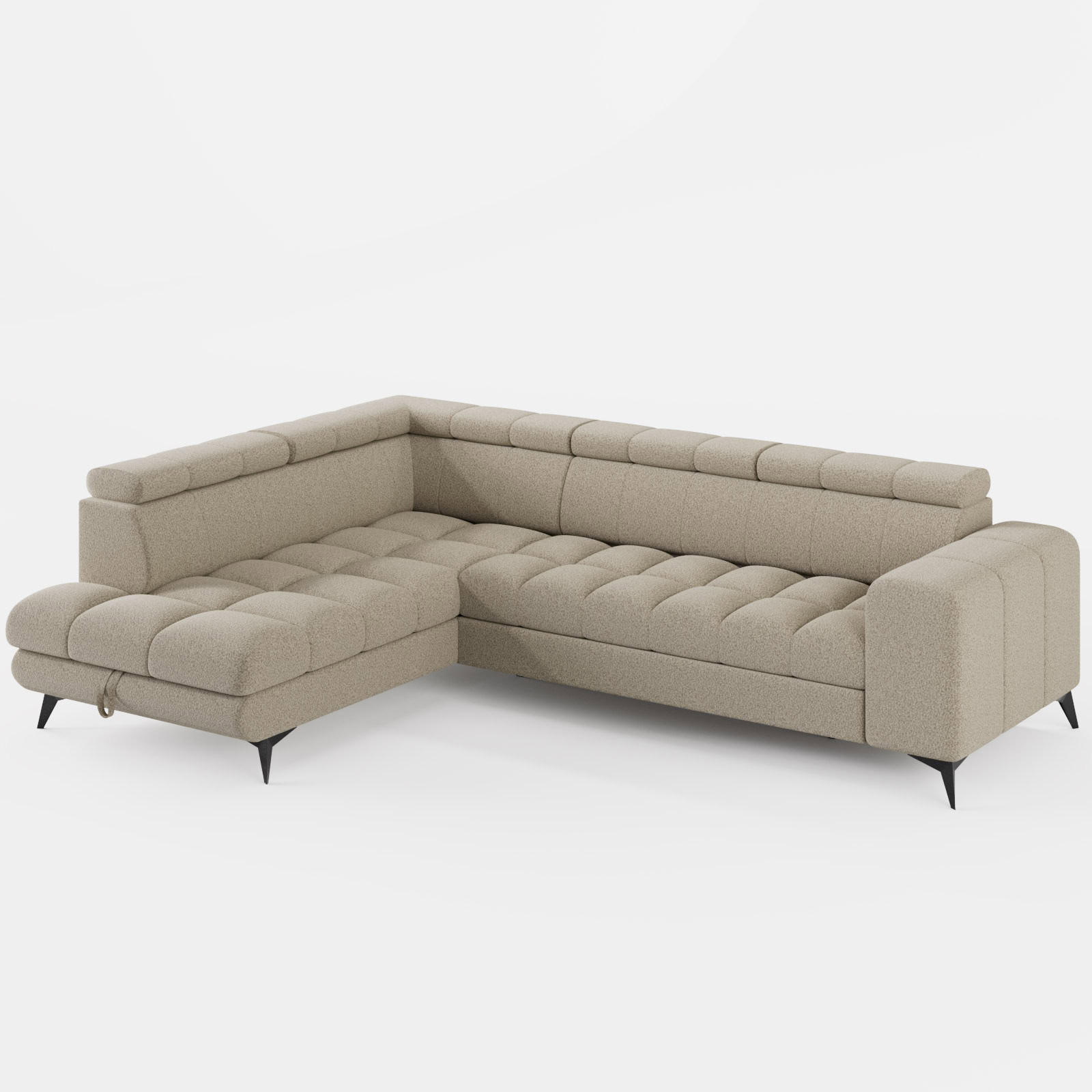 Barchello Ecksofa Beige 264x192 cm