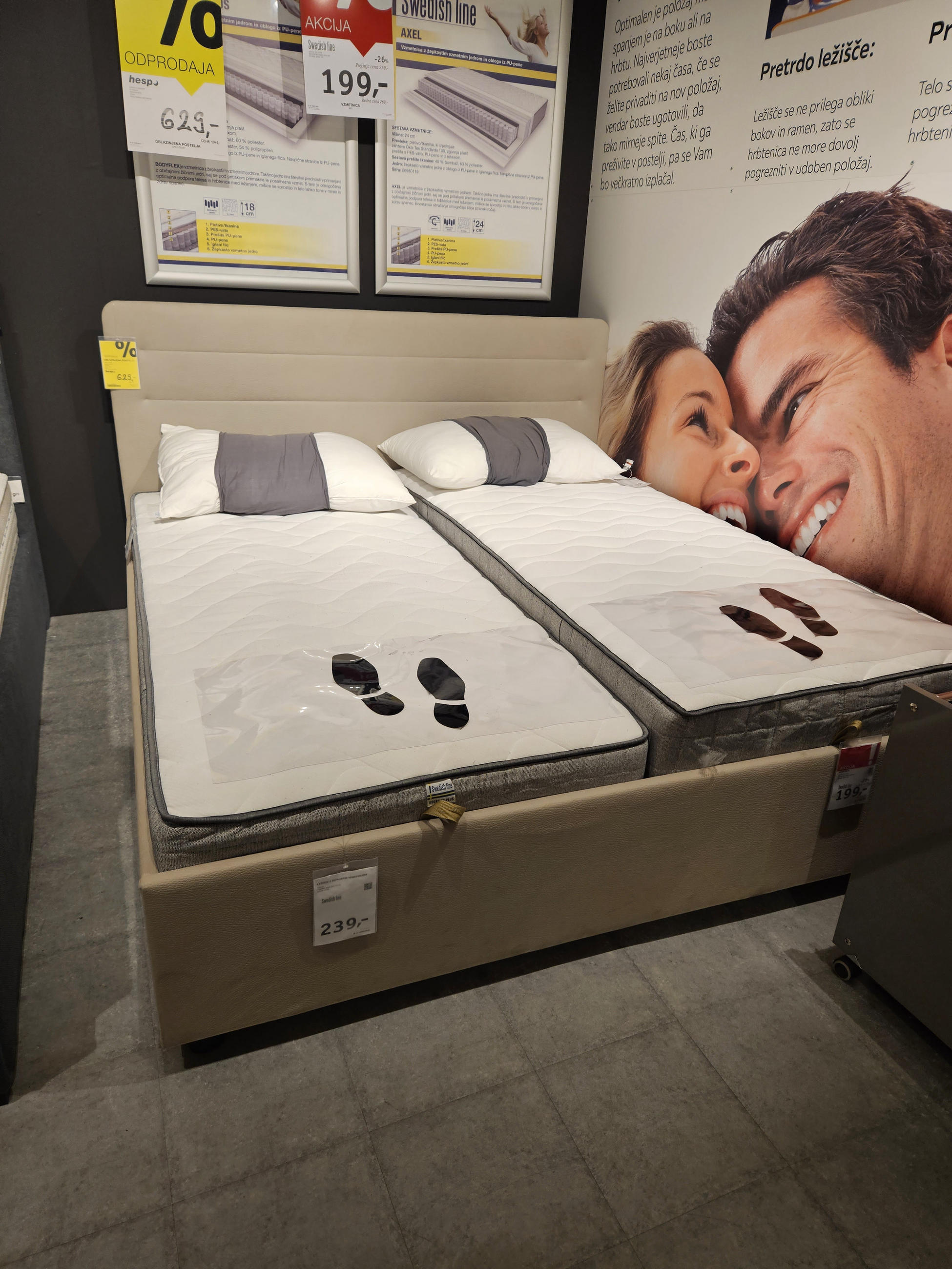 OBLAZINJENA POSTELJA LETTO - Hespo