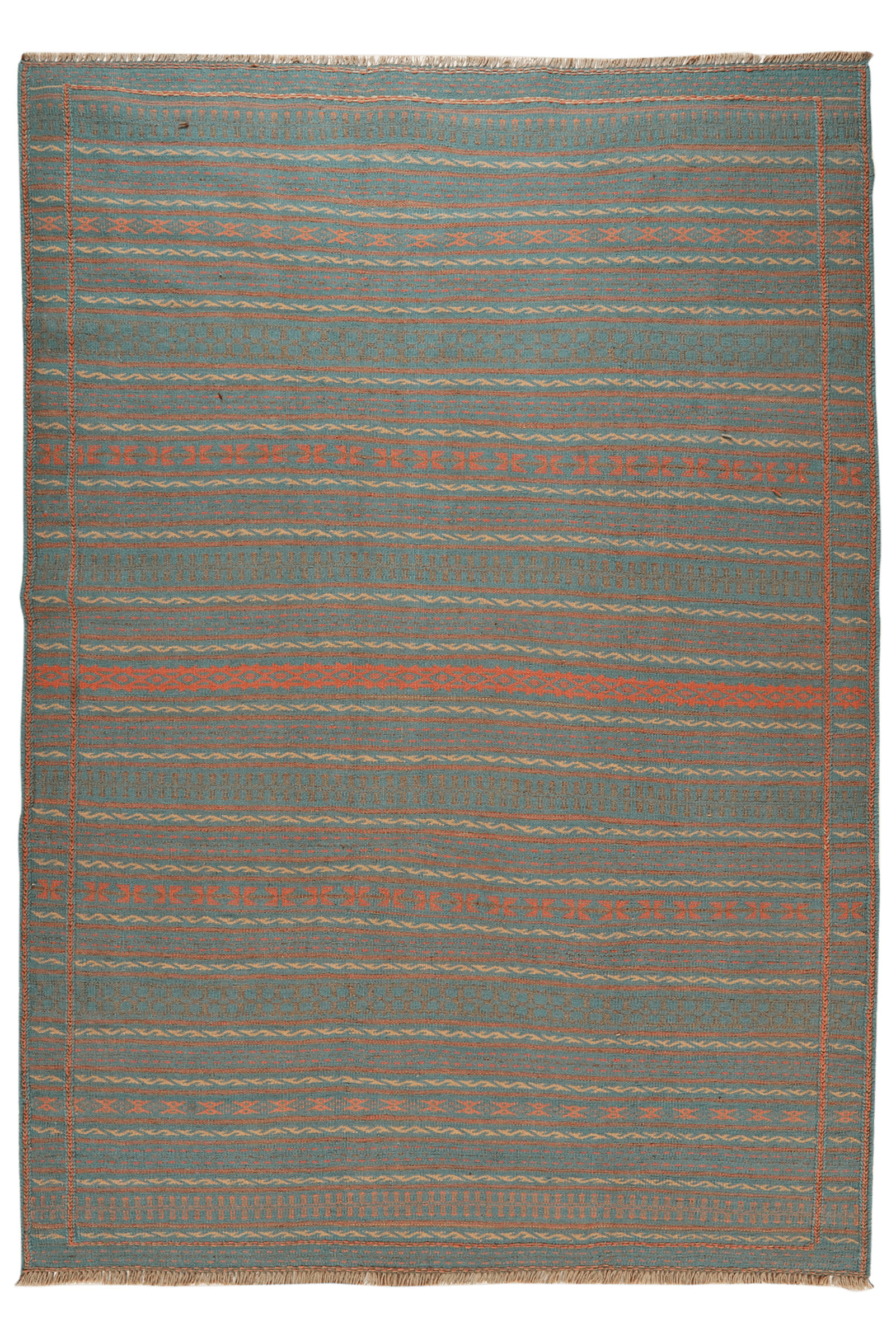 Looma Kelim-Teppich Blau 172x246 cm