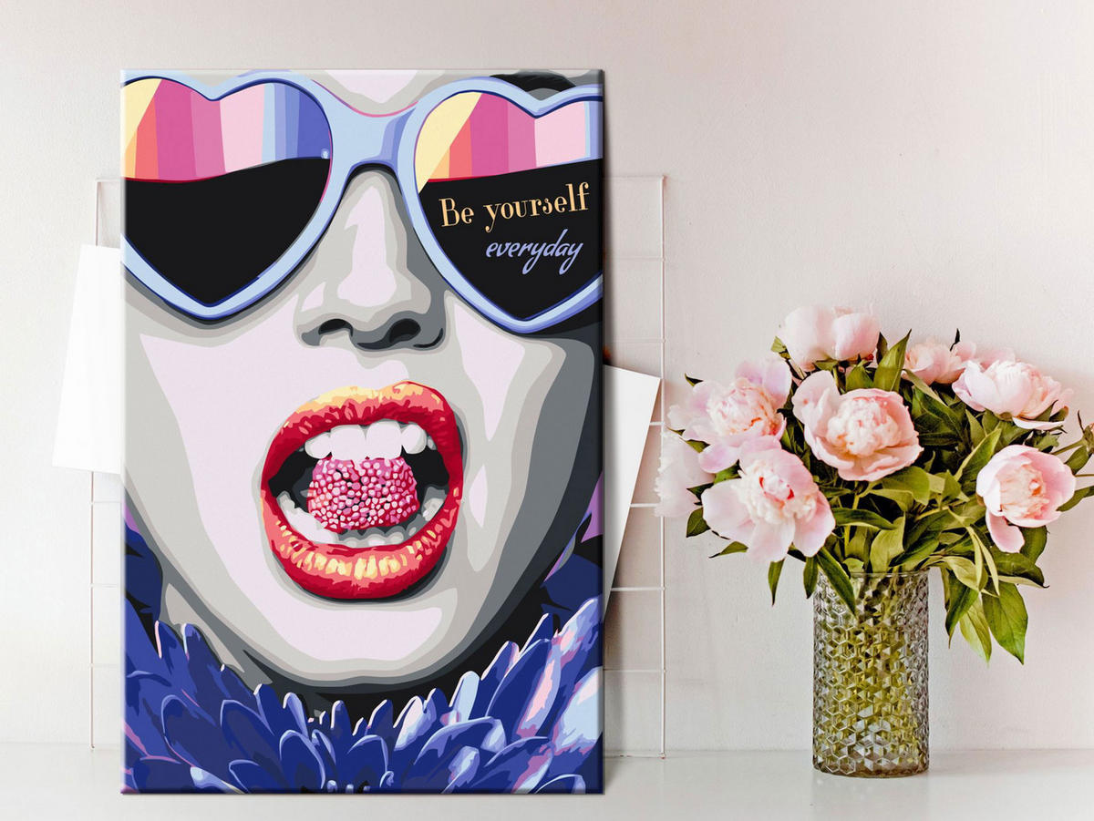 MALEN NACH ZAHLEN 40/50 cm - Multicolor, Textil (1.4/50cm) - KUNSTLOFT