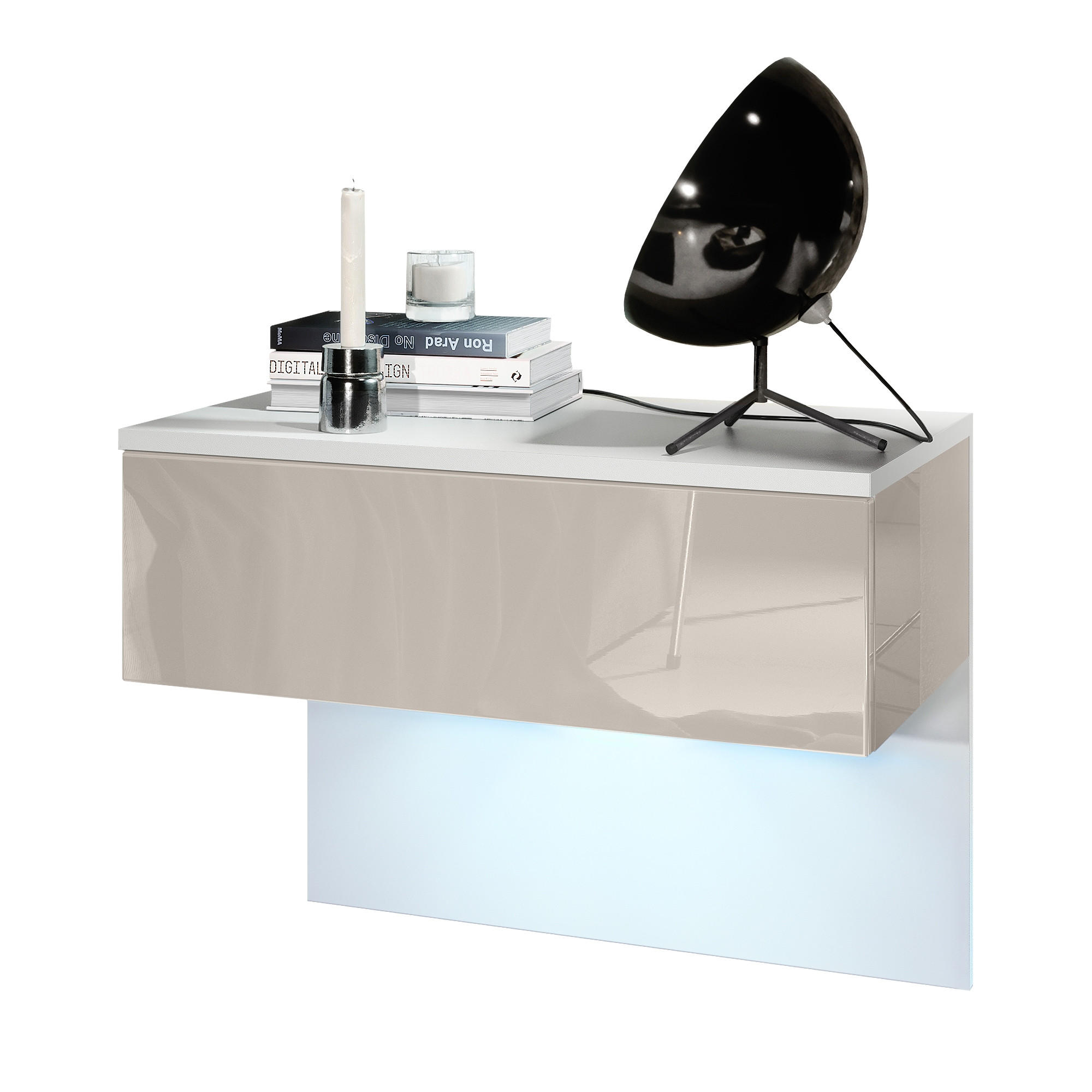 Vladon Nachttisch Sand 60x46x35 cm