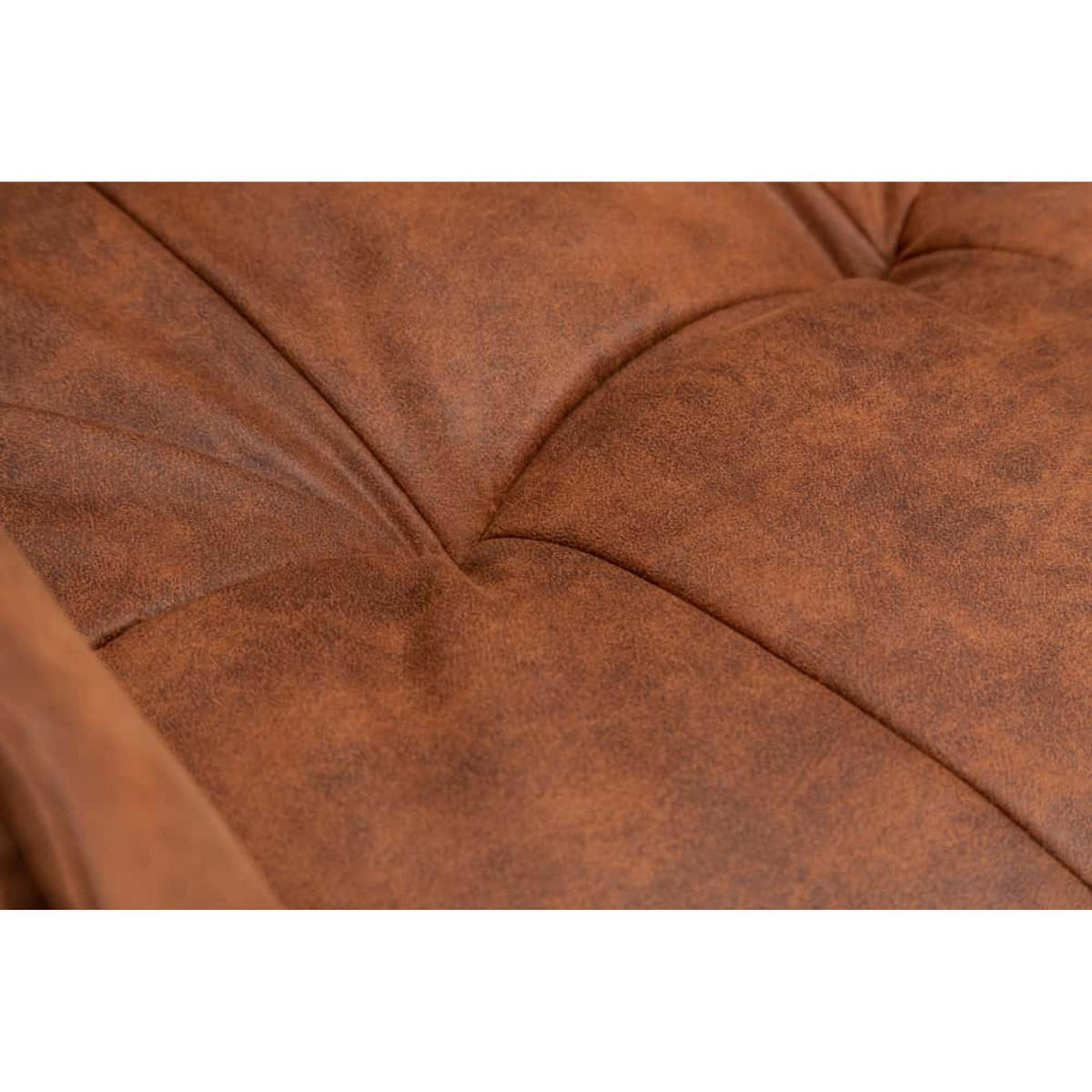 ARMLEHNSTUHL MR. LOUNGER Microfaser Hellbraun, Schwarz - Hellbraun/Schwarz, Textil/Metall (63/85/62cm) - riess-ambiente