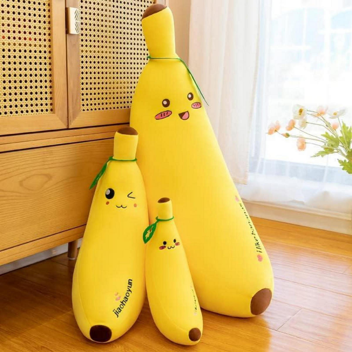 PLÜSCHKISSEN Banane 35 cm - Gelb, Textil (10/40cm)