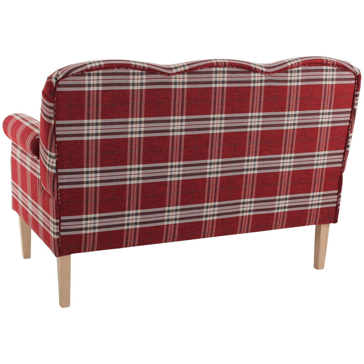 KÜCHENSOFA Karin Bezug Flachgewebe Buche natur / rot - Rot, Kunststoff (147/103/84cm) - 58aufmkessel
