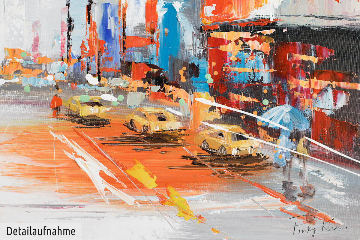 ÖLGEMÄLDE 100/50 cm - Multicolor, Holz/Textil (1.4/50cm) - KUNSTLOFT