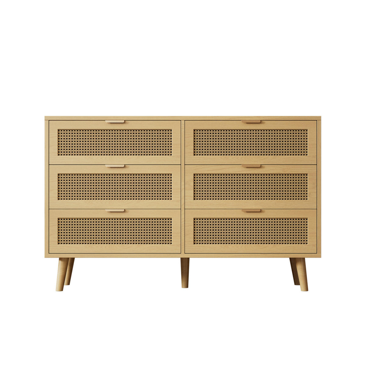 SIDEBOARD mit 4 Türen, 2 Schubladen, höhenverstellbaren Einlegeböden und Vintage-Griffen, Walnussfarben - Walnussfarben, Holzwerkstoff (150/90.3/40cm) - Redom