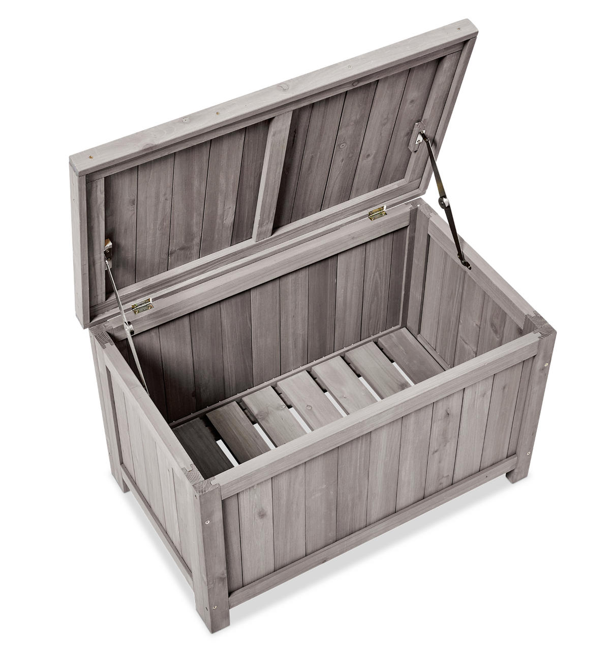 GARTENBOX HENRIETTE mit Klappdeckel 75*45*45 cm - Grau, Holz (75/45/45cm) - butenkist