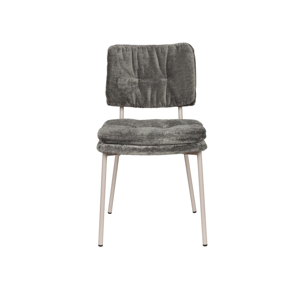 ESSZIMMERSTUHL Franck Samt Grau - 2 er Set - Grau, Kunststoff (44/80.5/52.5cm) - Housecraft Living
