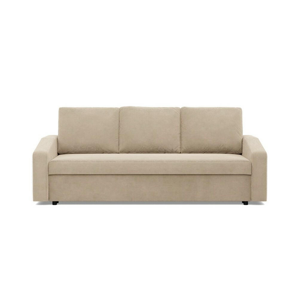 SOFA Neo mit abgeschrägter Armlehnen beige - Beige, Textil (220/92/92cm) - SIMKAM Furniture