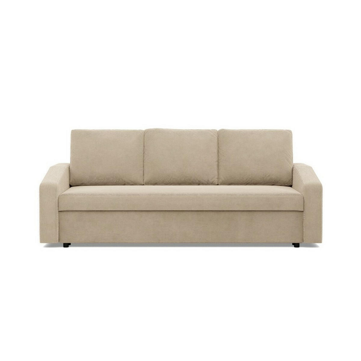 SOFA Neo mit abgeschrägter Armlehnen beige - Beige, Textil (220/92/92cm) - SIMKAM Furniture