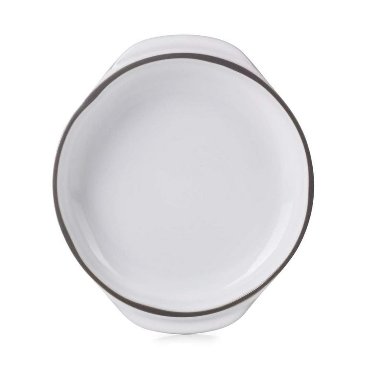 SCHÄLCHEN mit Griffen CARACTERE 14 cm Kumuluswolke - Weiß, Keramik (14cm) - Revol Porcelaine France