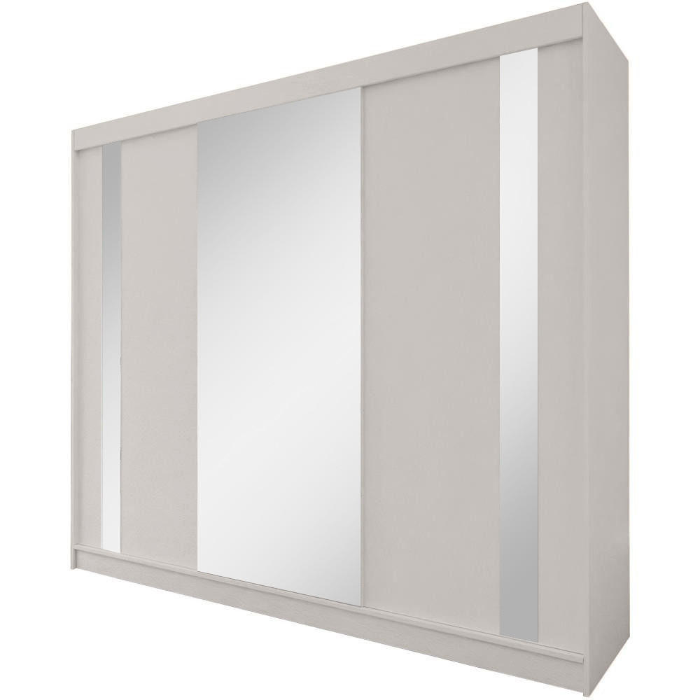 SCHWEBETÜRENSCHRANK Gaja II 240/216/61 kaschmir mit Spiegel und Schubladen - Kaschmir, Holzwerkstoff (240/216/61cm) - Beautysofa