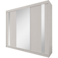 SCHWEBETÜRENSCHRANK Gaja II 240/216/61 kaschmir mit Spiegel und Schubladen - Kaschmir, Holzwerkstoff (240/216/61cm) - Beautysofa